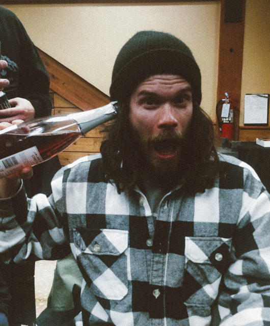 Jeff Curry wins a bottle of Crystal, courtesy of Freeskier Magazine