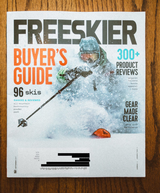 2018 Freeskier Magazine Ski Buyer's Guide - Dan Brown © Kapitol Photography